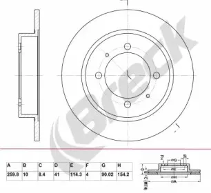 Тормозной диск BRECK купить